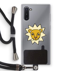 Kleine leeuw: Samsung Galaxy Note 10 Transparant Hoesje met koord
