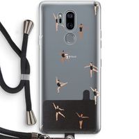 Dancing #1: LG G7 Thinq Transparant Hoesje met koord Dancing #1: LG G7 Thinq Transparant Hoesje met koord