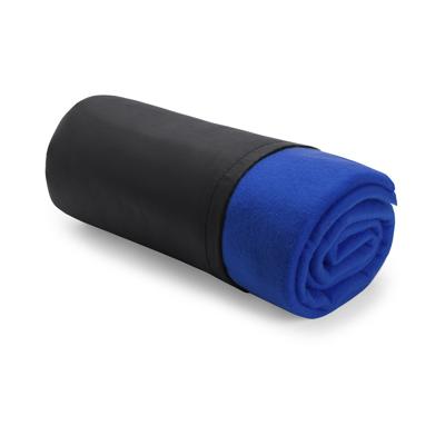 Warme Polar Fleece deken/plaid - Set van 5x stuks - blauw - 120 x 150 cm - Woondekens/bankdekens - o