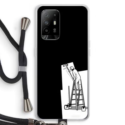 Musketon Painter: Oppo A94 5G Transparant Hoesje met koord