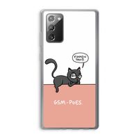 GSM poes: Samsung Galaxy Note 20 / Note 20 5G Transparant Hoesje