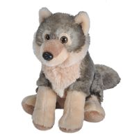 Pluche wolven knuffels 16 cm