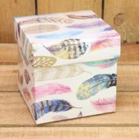 Bonbon doosjes - Chocolade doosje - Veren KUBUS - 24 stuks