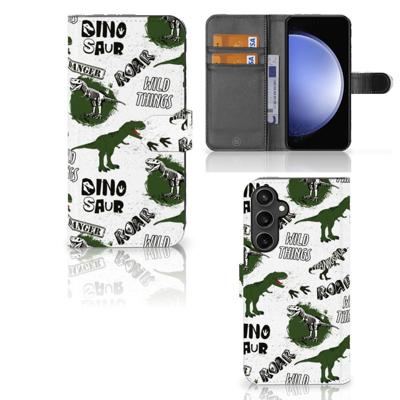 Telefoonhoesje | Met pasjeshouder | voor Samsung Galaxy S23 FE Dinosaurus