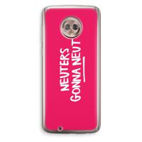 Neuters (roze): Motorola Moto G6 Transparant Hoesje - thumbnail