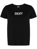 DKNY t-shirt à logo réfléchissant - Noir