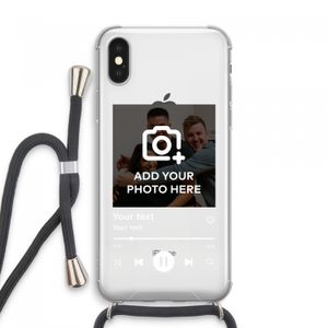 Music Player: iPhone XS Max Transparant Hoesje met koord