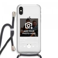 Music Player: iPhone XS Max Transparant Hoesje met koord