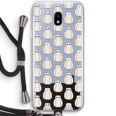 Uilen: Samsung Galaxy J3 (2017) Transparant Hoesje met koord
