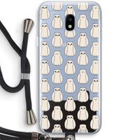 Uilen: Samsung Galaxy J3 (2017) Transparant Hoesje met koord