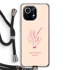 Where flowers bloom: Xiaomi Mi 11 Transparant Hoesje met koord