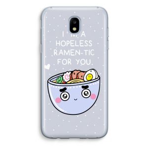 I'm A Hopeless Ramen-Tic For You: Samsung Galaxy J5 (2017) Transparant Hoesje