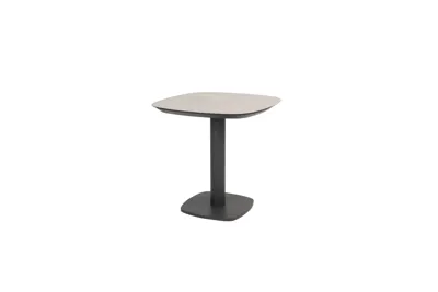 Diningtafel Manolo 75 Antraciet Lichtgrijs 4SO Bistro Tafel Buiten Tuintafel 4 Seasons Outdoor