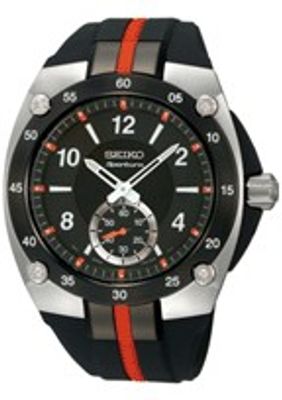 Seiko horlogeband SRK025P9 / 6G28 00P0 Rubber Zwart 14mm