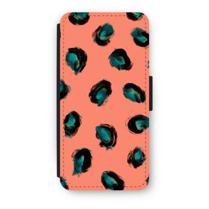 Pink Cheetah: iPhone 8 Flip Hoesje