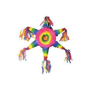 Gekleurde ster pinata 65 cm