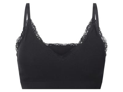 esmara Dames bustier met kant (Zwart, L (44/46))