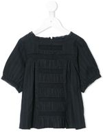 Bonpoint blouse à insert en dentelle - Noir