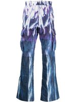 AMIRI pantalon matelassé à imprimé tie dye - Violet