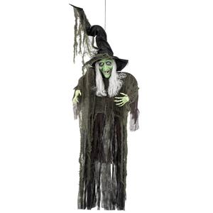 Heks hangdecoratie pop groot - 190 cm - Halloween heksen decoratie poppen