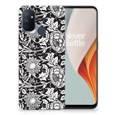 OnePlus Nord N100 | TPU Case | Black Flowers OnePlus Nord N100 | TPU Case | Black Flowers