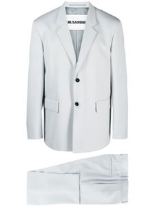 Jil Sander costume à veste à simple boutonnage - Gris