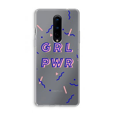 GRL PWR: OnePlus 8 Transparant Hoesje