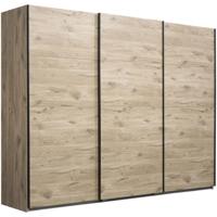 Leen Bakker - Schuifdeurkast Dex XL - Eikenkleur - 208x270x65 Cm - Spaanplaat - Bruin#Beige
