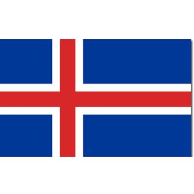 Vlag van IJsland - 90 x 150 cm - feestartikelen - IJsland landen thema - supporter/fan - decoratie Vlag van IJsland - 90 x 150 cm - feestartikelen - IJsland landen thema - supporter/fan - decoratie