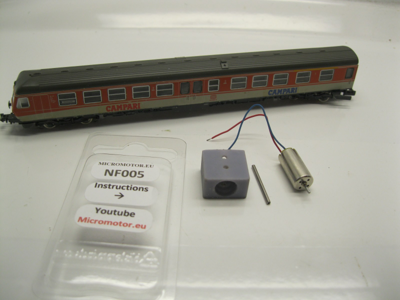 micromotor NF005G motor ombouwset voor Fleischmann BR 614 Triebwagenzug micromotor NF005G motor ombouwset voor Fleischmann BR 614 Triebwagenzug