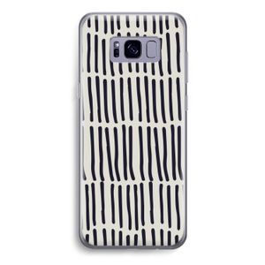 Moroccan stripes: Samsung Galaxy S8 Transparant Hoesje