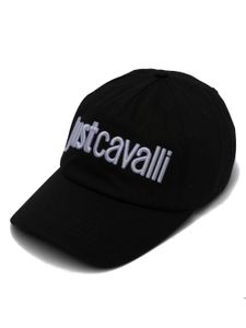 Just Cavalli casquette en coton à logo brodé - Noir