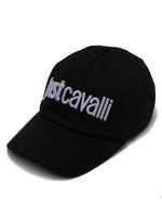 Just Cavalli casquette en coton à logo brodé - Noir - thumbnail