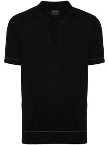 Brioni polo en coton piqué - Noir