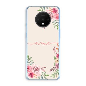 Rozen: OnePlus 7T Transparant Hoesje