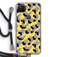 8-bit N°3: Pixel 4a Transparant Hoesje met koord