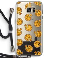 You Had Me At Pizza: Samsung Galaxy S7 Edge Transparant Hoesje met koord