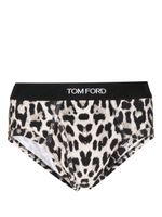 TOM FORD slip imprimé à bande logo - Tons neutres - thumbnail