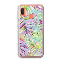 Tropical Palms Blue: Samsung Galaxy A20e Transparant Hoesje