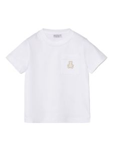 Brunello Cucinelli Kids t-shirt en coton à logo Teddy Bear - Blanc