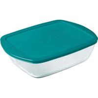 Set van 3 schalen met deksel - PYREX - Cook & Store - Glas - Rechthoekig - 0,4/1,1/2,5 L