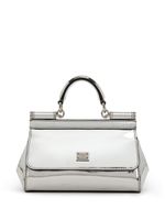 Dolce & Gabbana petit sac à main Sicily en cuir - Argent