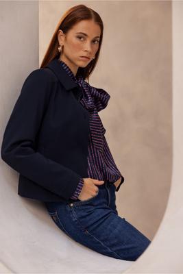 Hilly twill jacket - dark blue - 13391