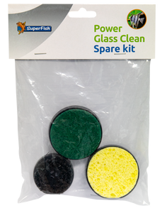 Superfish Power Glass Clean Spare Kit - Complete Set voor Helder Aquarium Schoonmaak