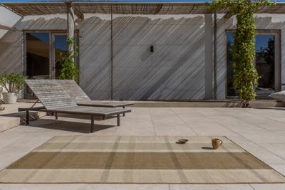 Brink en Campman - Vloerkleed Zona Cashew Block Stripe Outdoor -