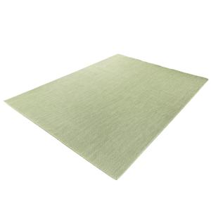 Laagpolig Effen Vloerkleed Voor Binnen en Buiten Groen-140 x 200 cm