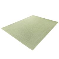 Laagpolig Effen Vloerkleed Voor Binnen en Buiten Groen-140 x 200 cm