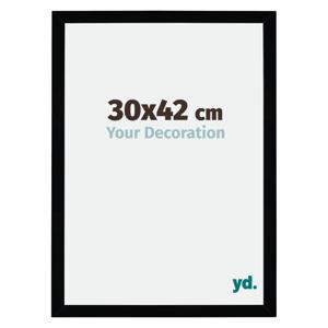 Fotolijst 30x42cm Zwart Hoogglans MDF Mura