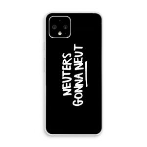 Neuters (zwart): Pixel 4 Transparant Hoesje