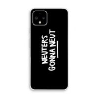 Neuters (zwart): Pixel 4 Transparant Hoesje